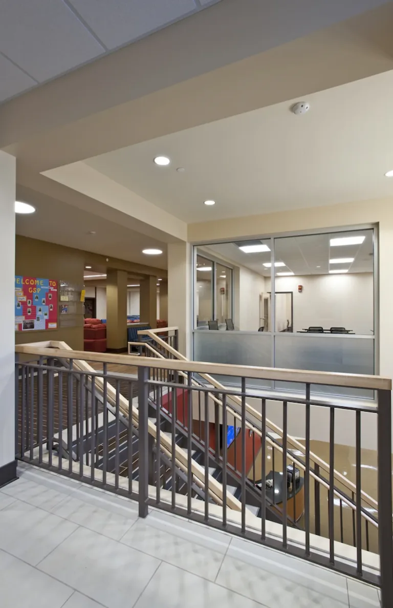 University of Kansas GSP Dorm stairs