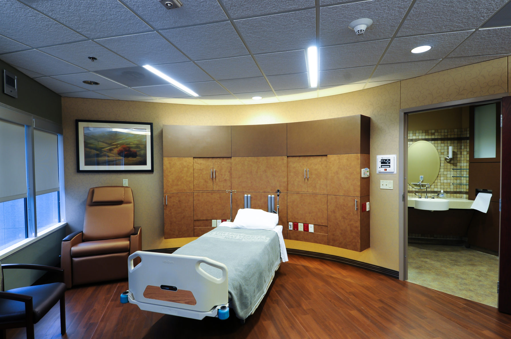 university of Kansas health systems patient room