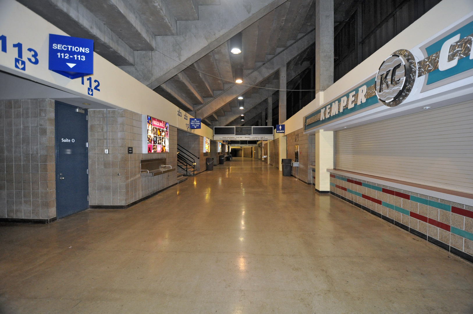 Hy-Vee Arena interior in Kansas City, MO