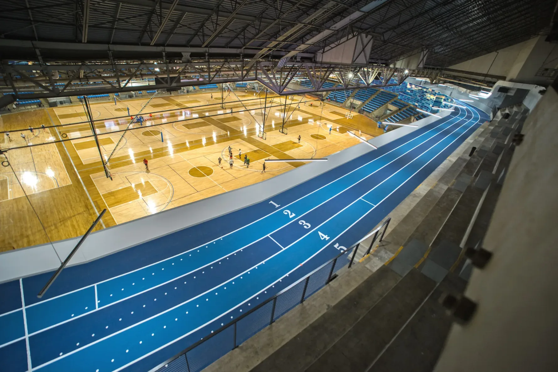 Hy-Vee Arena track in Kansas City, MO