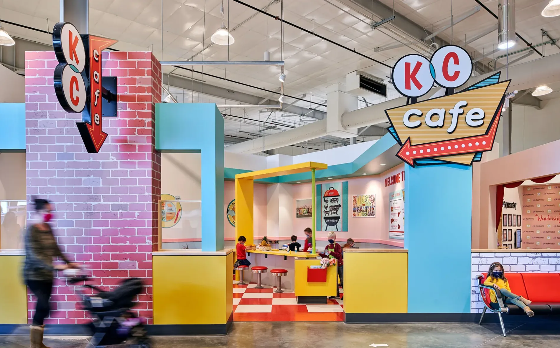 KC Cafe play area at Wonderscope in Kansas city, Missouri built by McCownGordon
