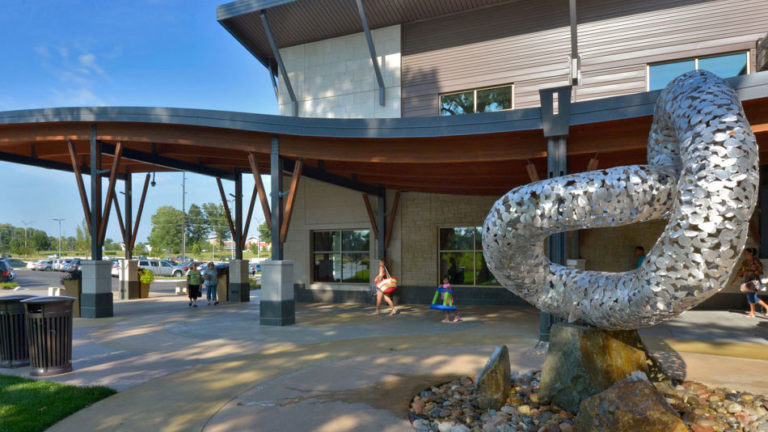 Front entrance of Olathe Community Center