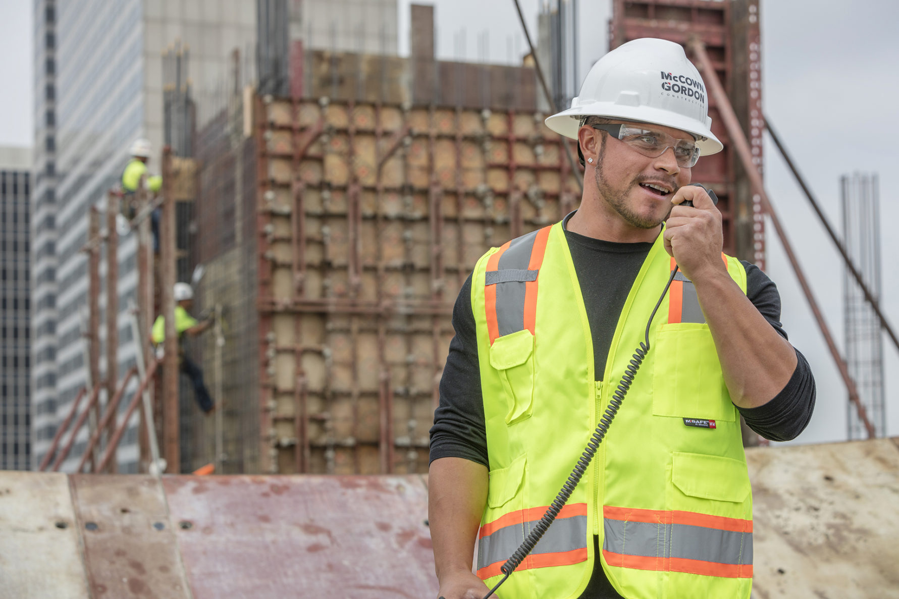 McCownGordon construction worker contacting someone