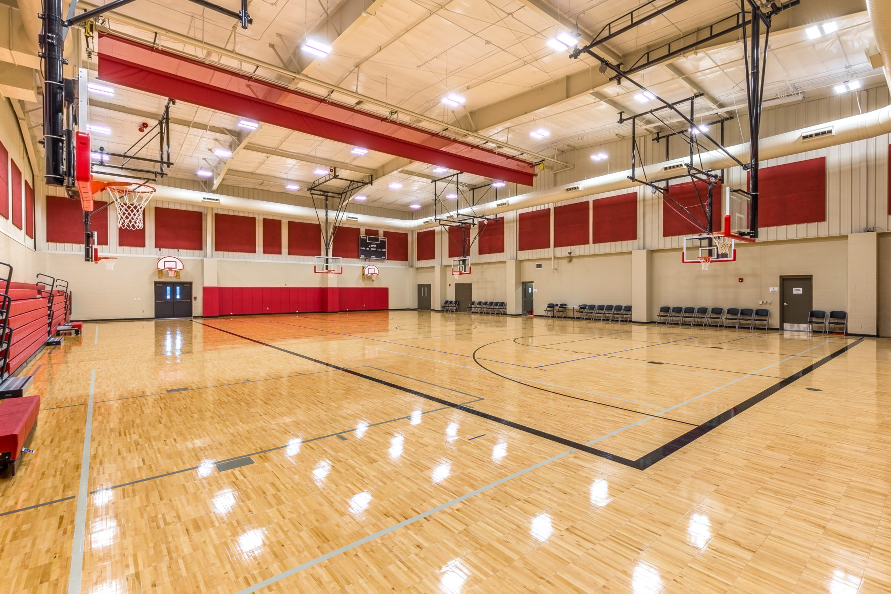 Republic County Junior/Senior High School in Belleville Kansas Gym Renovation with new HVAC system