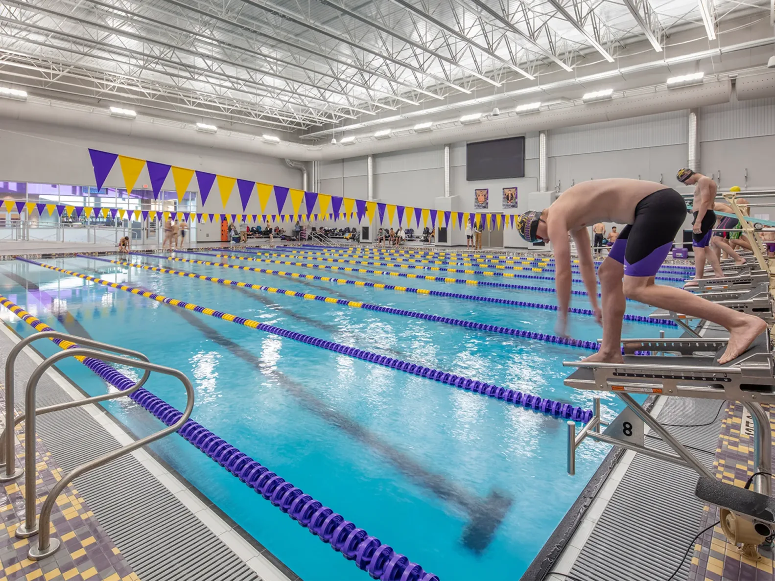 belton high school swim team practicing