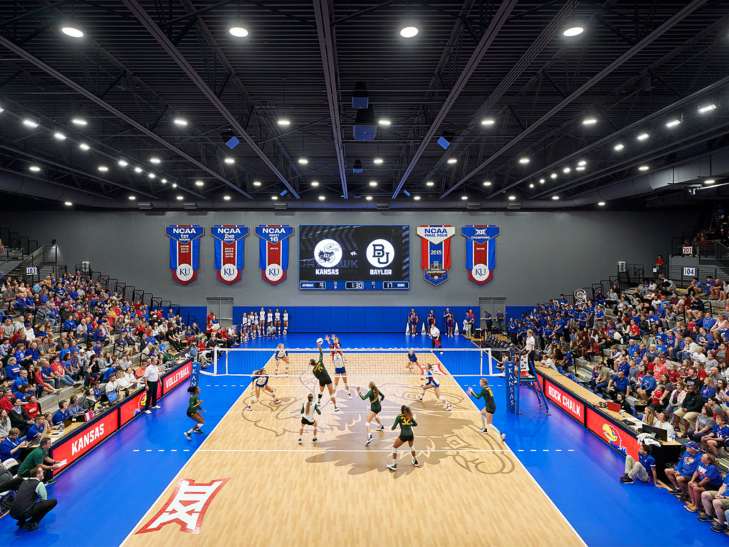 University of Kansas Horejsi Family Volleyball Arena McCownGordon Construction
