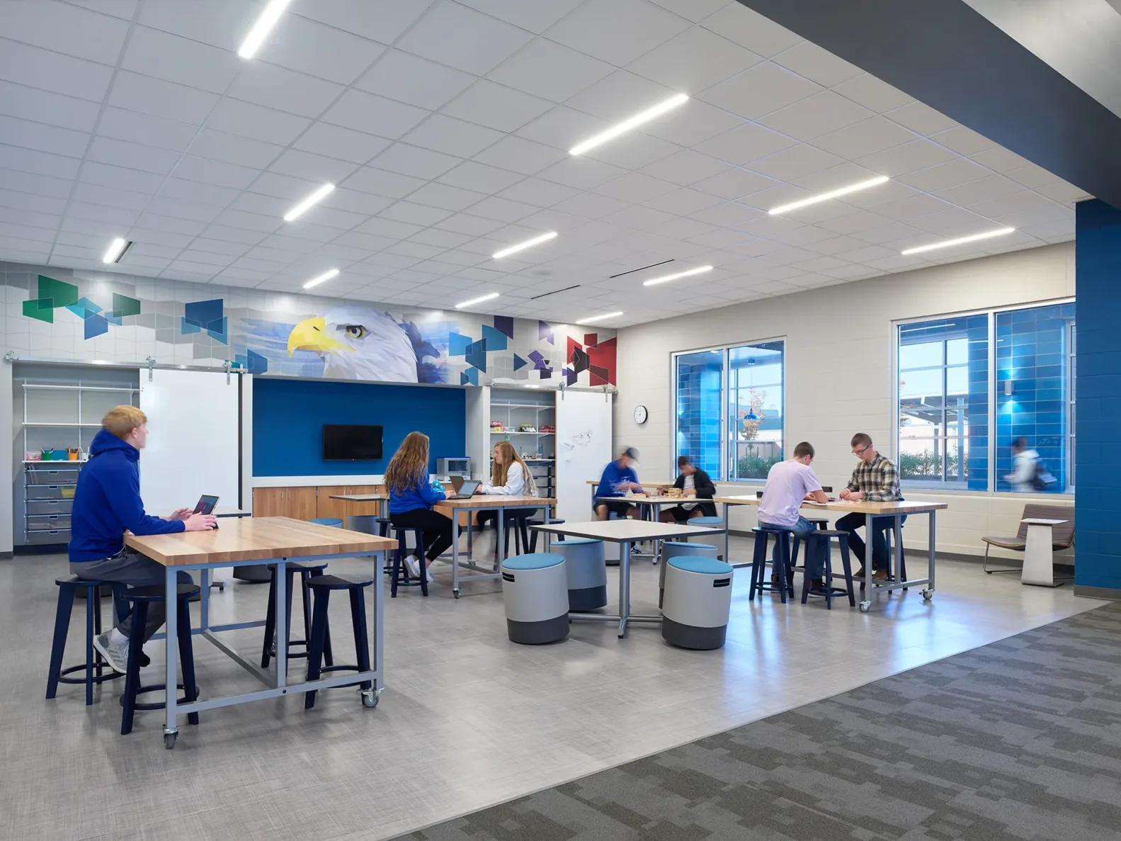 Grain Valley School collaboration room