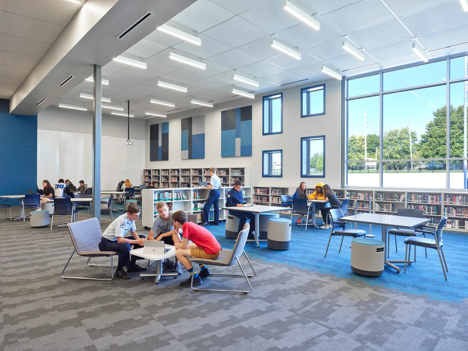 Grain Valley School Library outside of kansas city