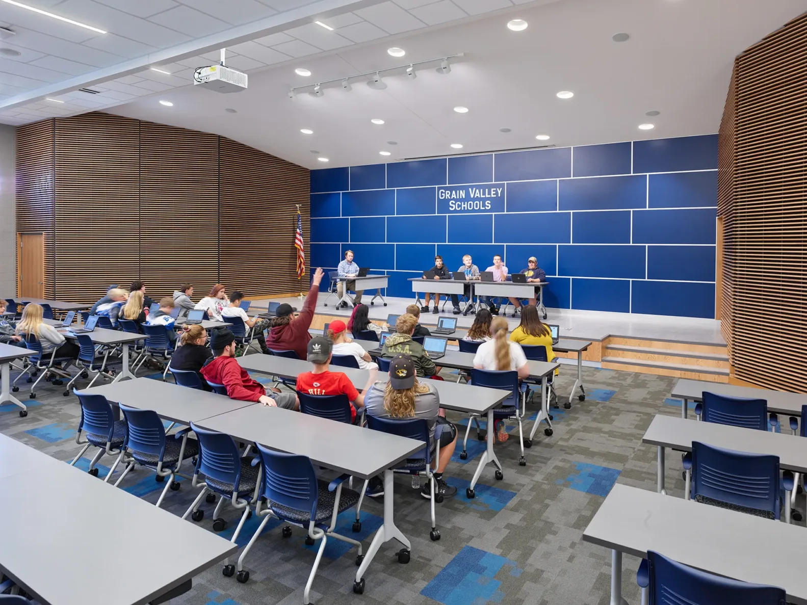 Grain Valley high school classroom