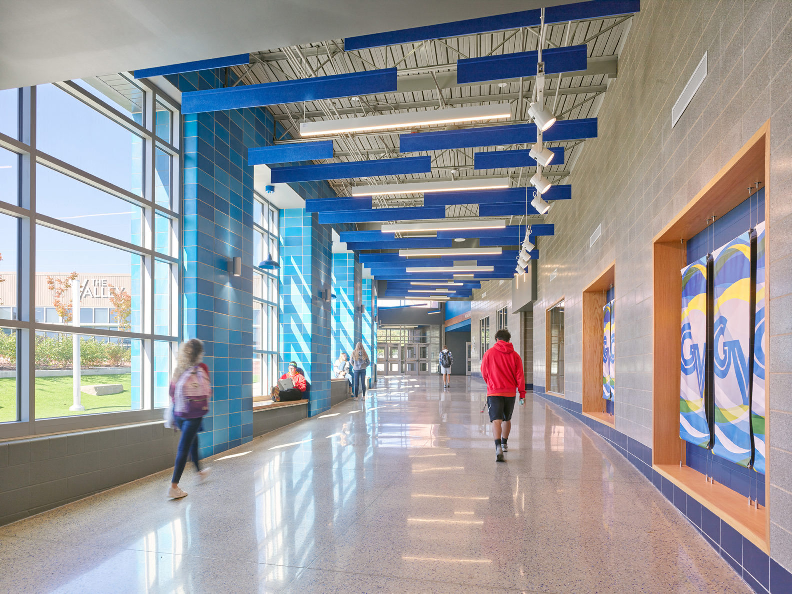 Grain Valley high school Hallway