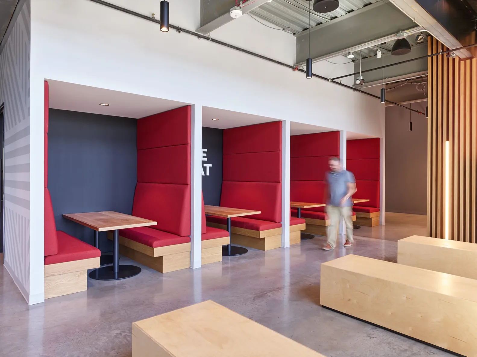 avenue 82 office building seating in overland park, kansas