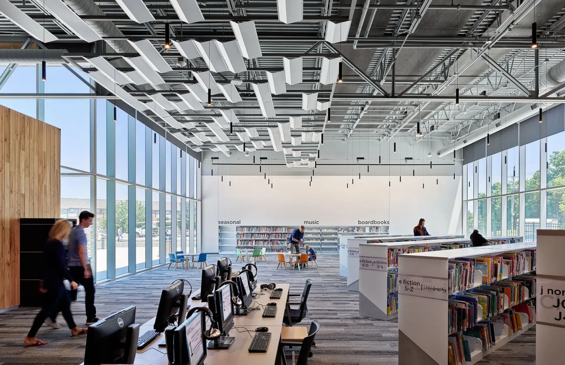 books and computer area in olathe, kansas