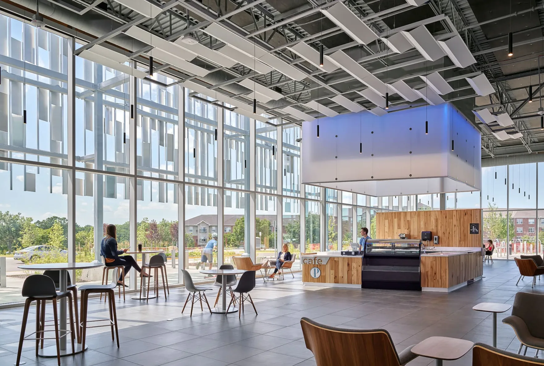 cafe seating area construction by mccowngordon in kansas city