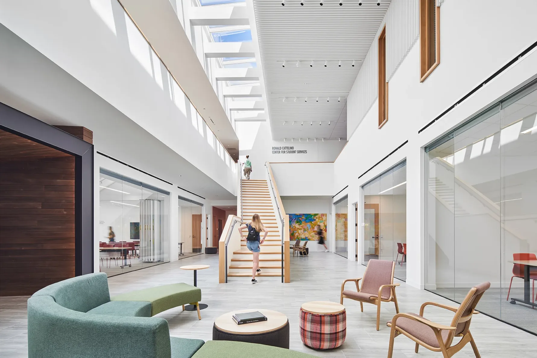 lobby of the kansas city art institute construction by mccowngordon