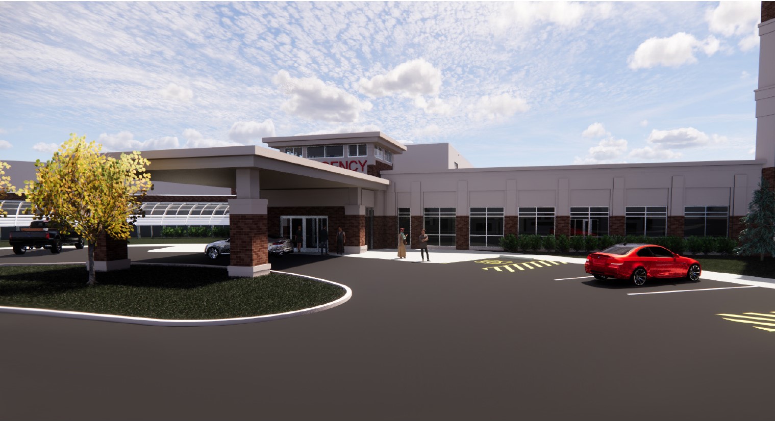 rendering of health facility