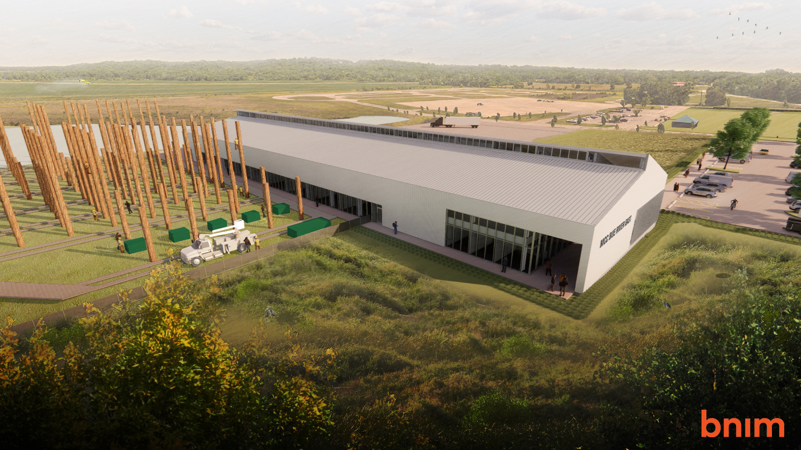 An exterior rendering of MCC - Blue River East campus that is being constructed by McCownGordon
