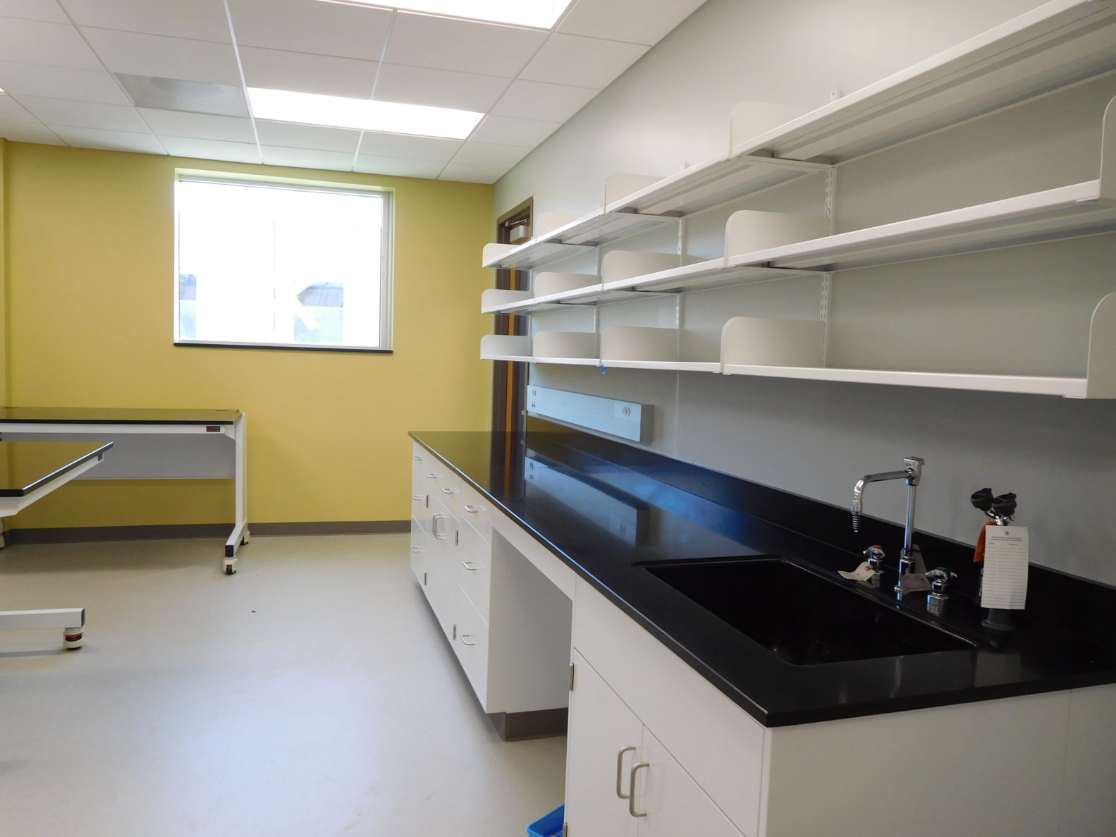 A photo of a lab at MRIGlobal which is being renovated by McCownGordon Construction.
