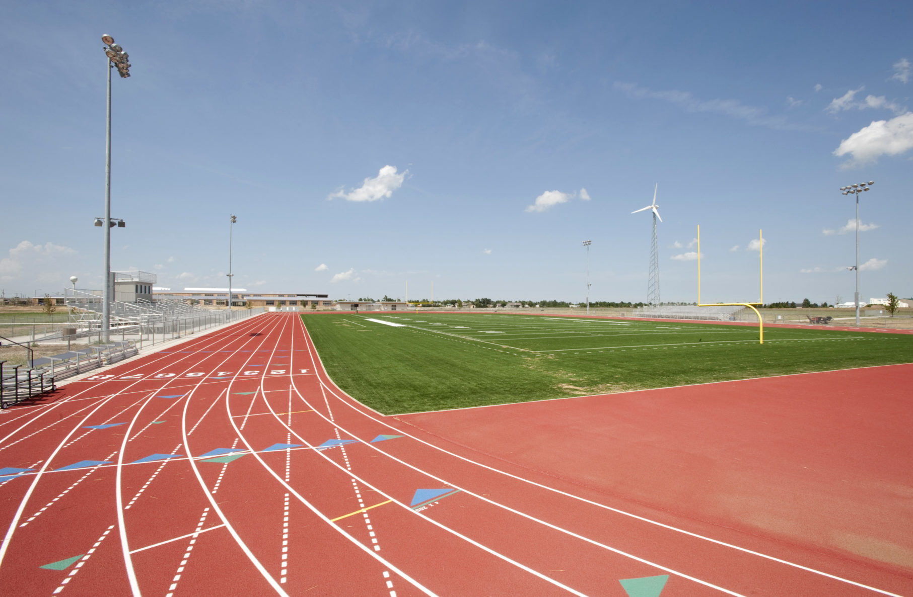 A photo of the track at the Kiowa County Schools, built by McCownGordon