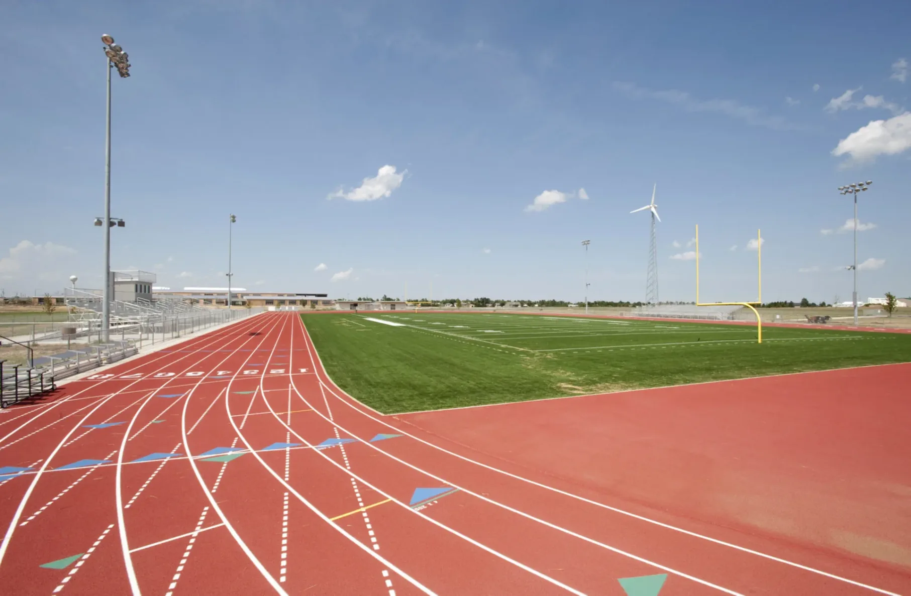 A photo of the track at the Kiowa County Schools, built by McCownGordon