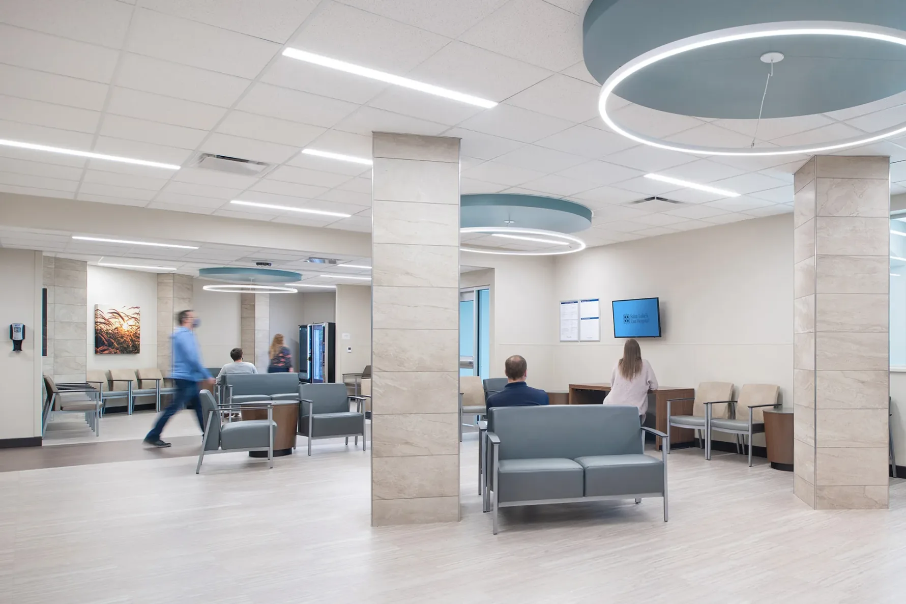 Waiting area built by McCownGordon Construction Saint Luke's East Flex Capacity
