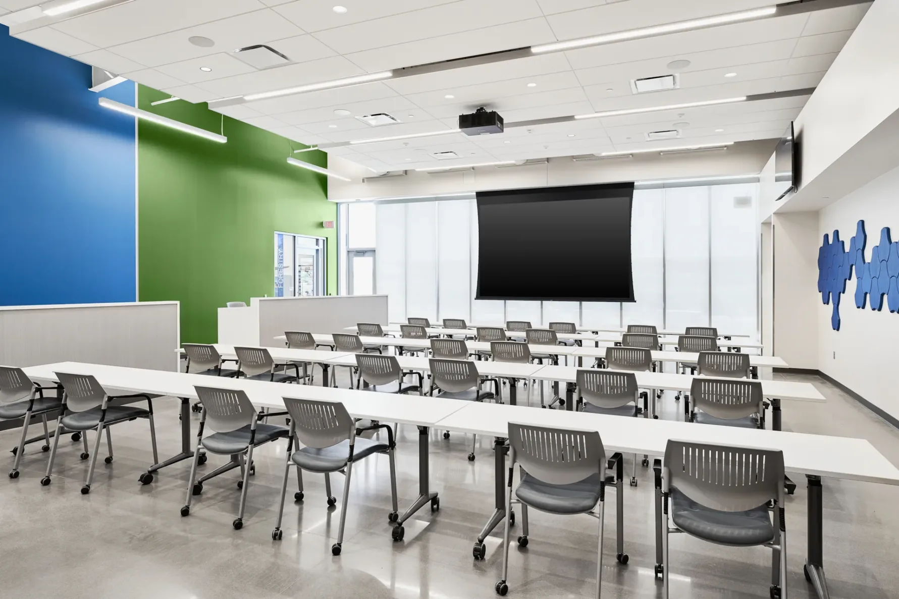 training room at Olathe Park Maintenance Facility