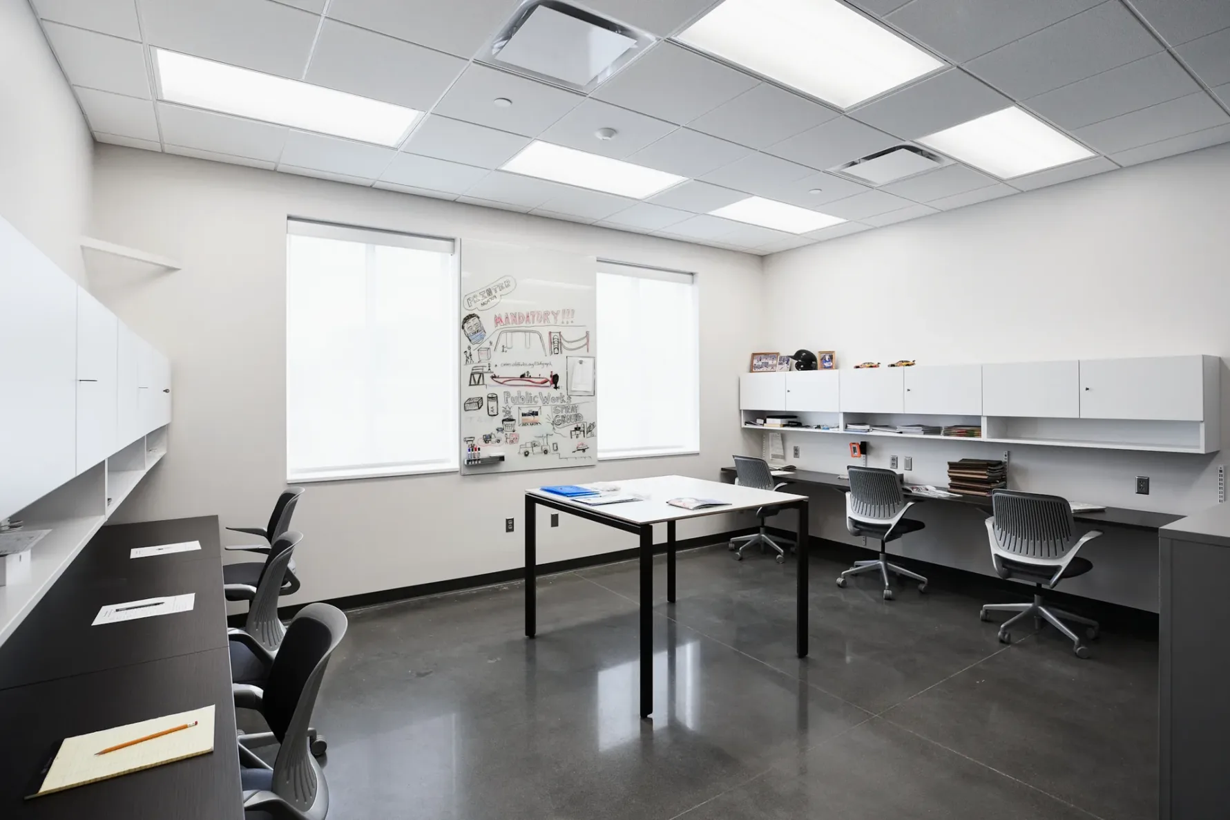Work space at Olathe Park Maintenance Facility