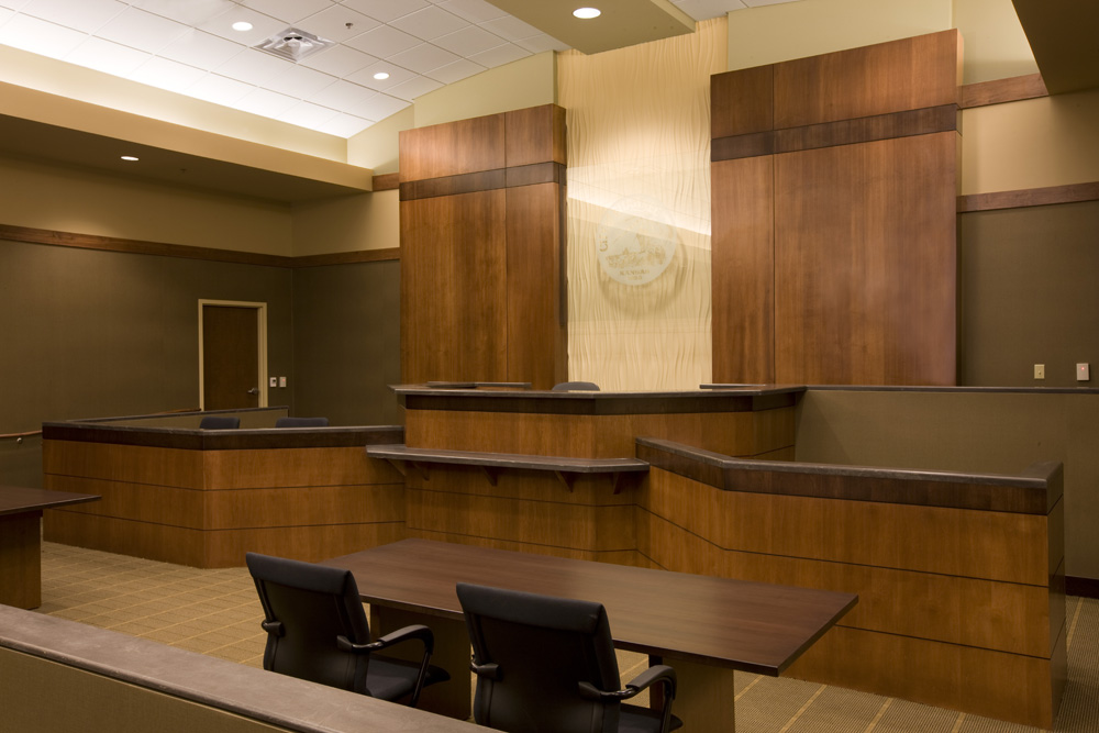 Court Room at the City of Shawnee Justice Center and Fire Station