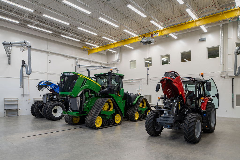 Tractors in Raven Precision Agriculture Center