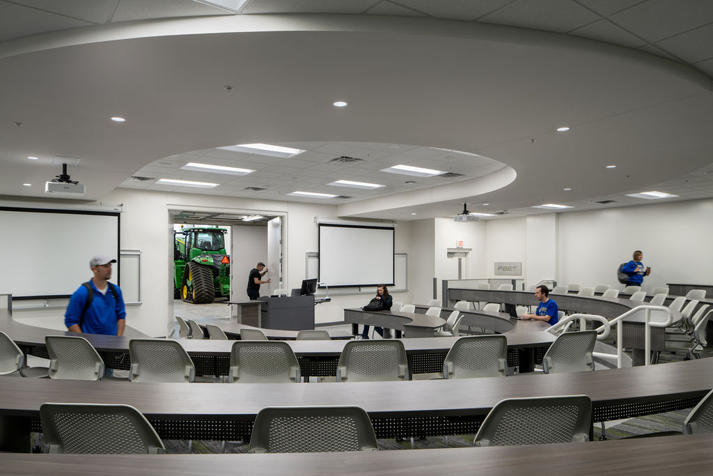 Class room at Raven Precision Agriculture Center built by McCownGordon