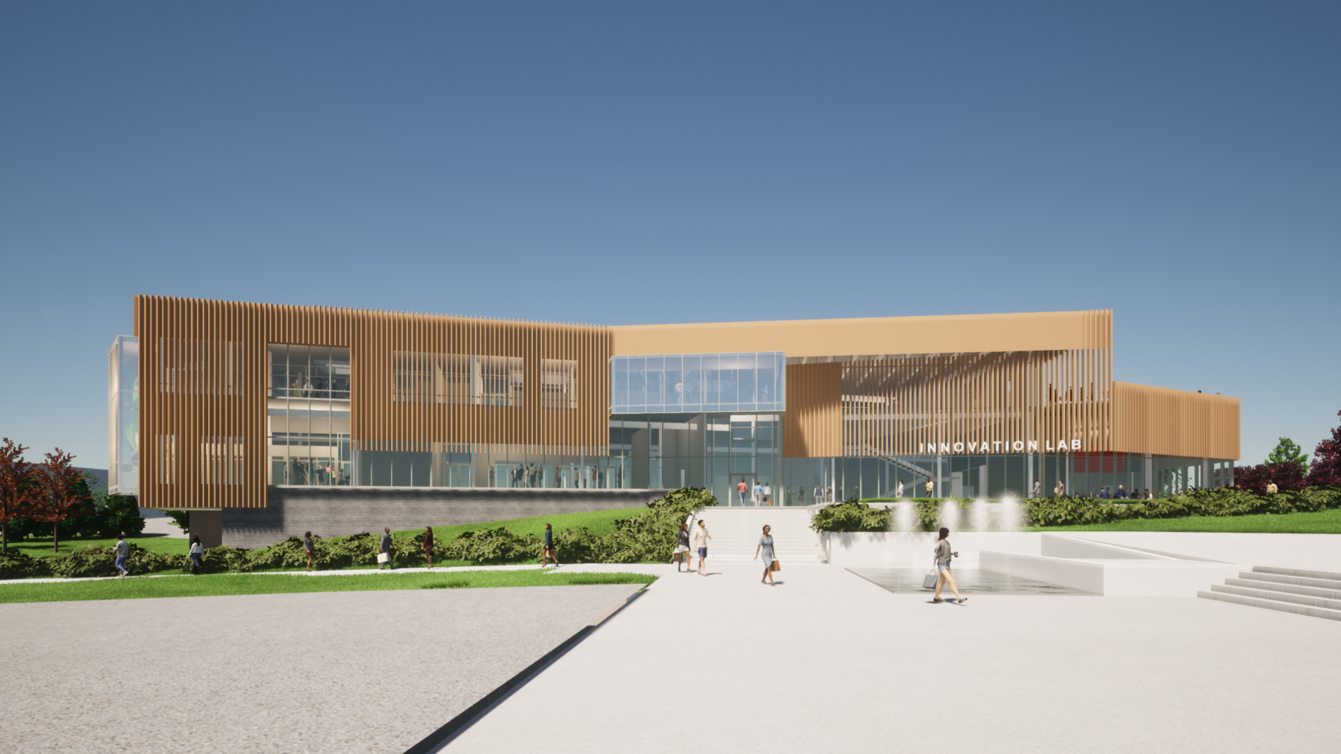 Exterior rendering of the Missouri S&T Student Experience Center being built by McCownGordon