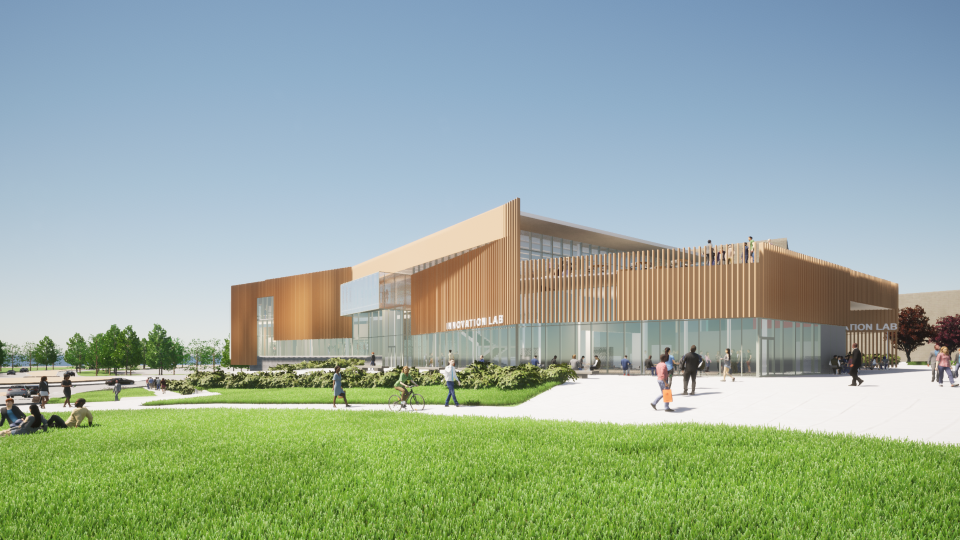 Exterior rendering of the Missouri S&T Student Experience Center being built by McCownGordon