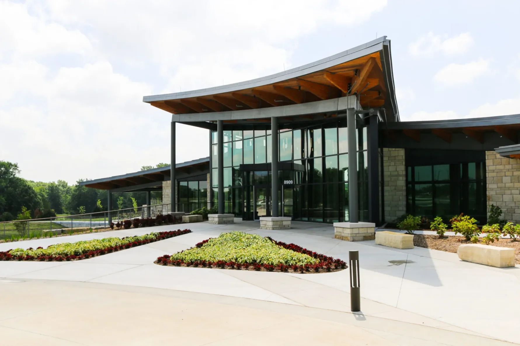 LongHouse Visitor Center at the Overland Park Arboretum