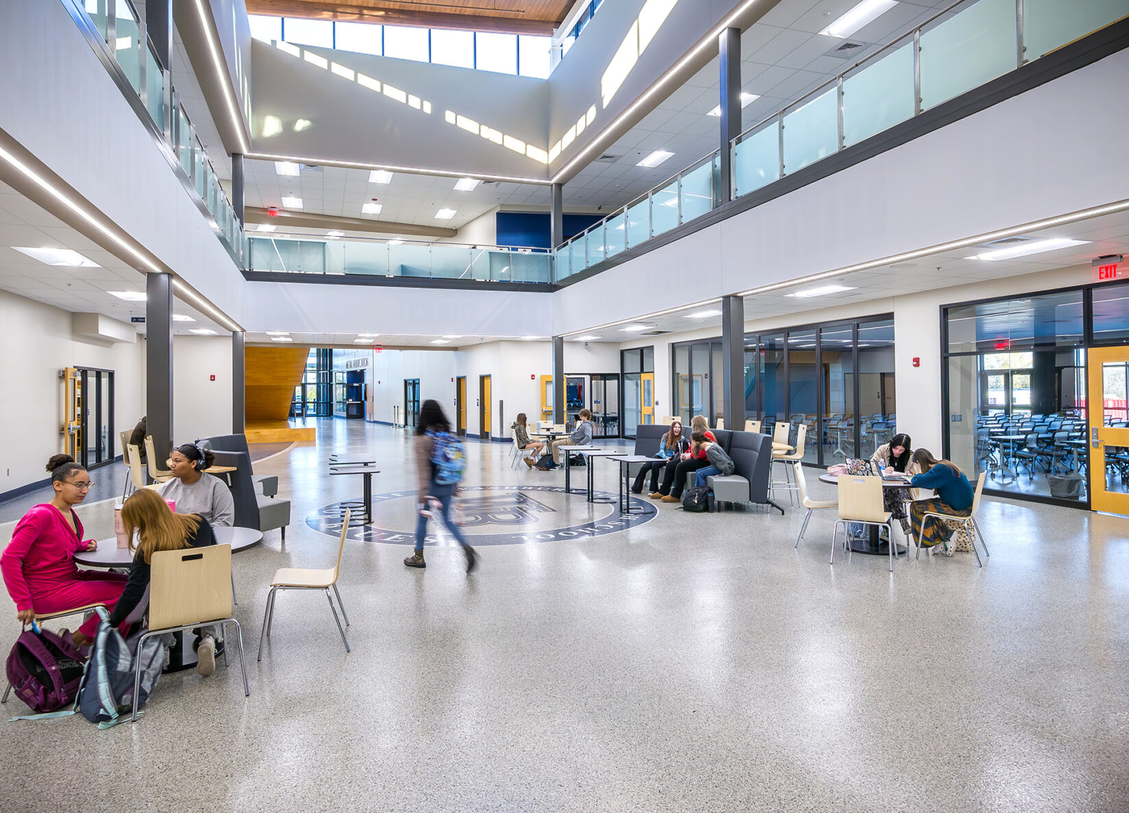 Open commons area in Auburn Washburn High School
