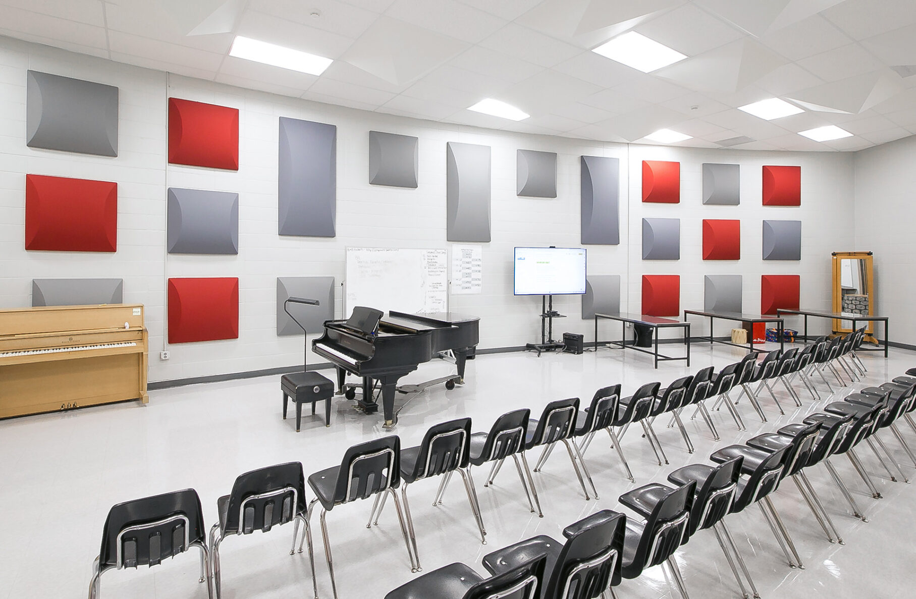 The music room at Emporia High School, a McCownGordon project.