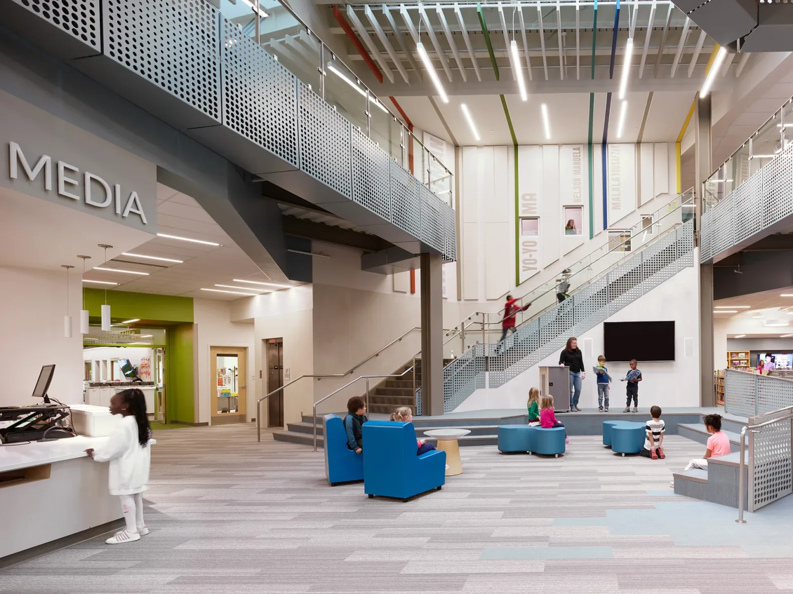 Interior of Davidson Elementary School, built by McCownGordon