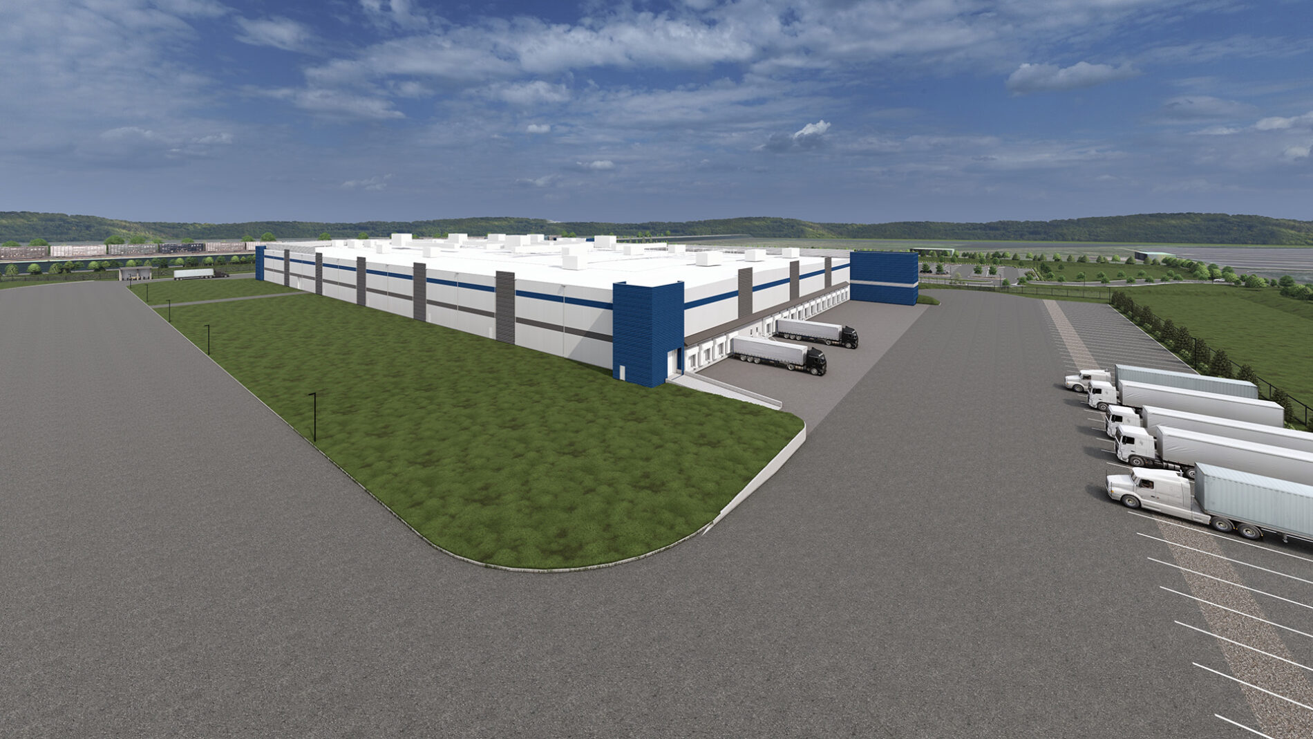 A rendering of a 330,000 square foot beef processing facility being designed and built by McCownGordon