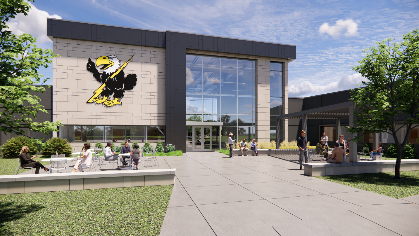 Rendering of the CCCC Technical Education and Innovation Center.