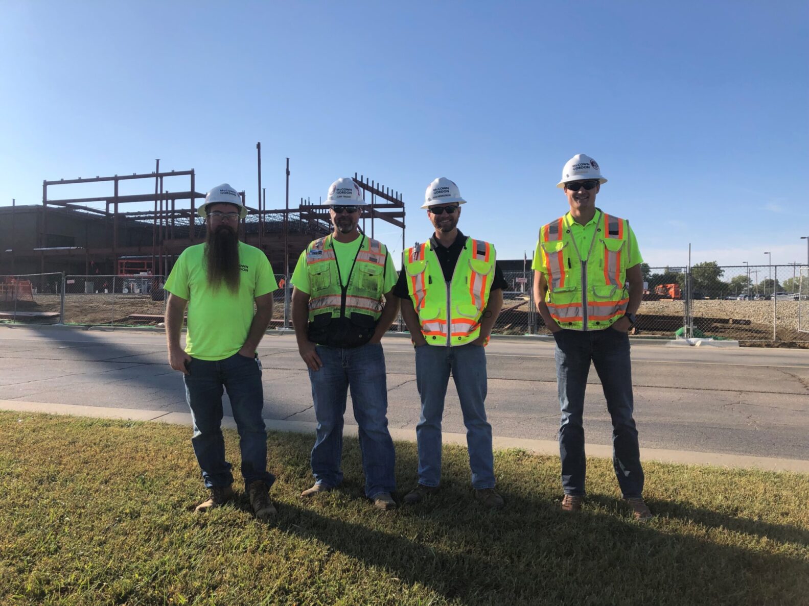 Jake Herrstrom and his team at a McCownGordon Construction site