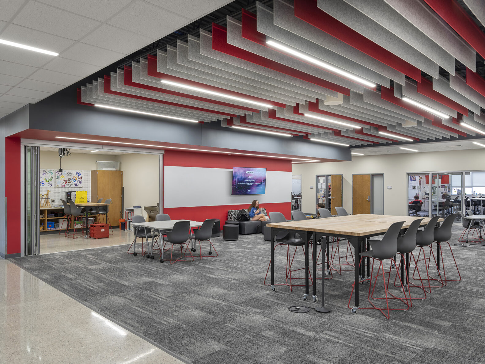 A large classroom at Tonganoxie High School, renovated by McCownGordon Construction