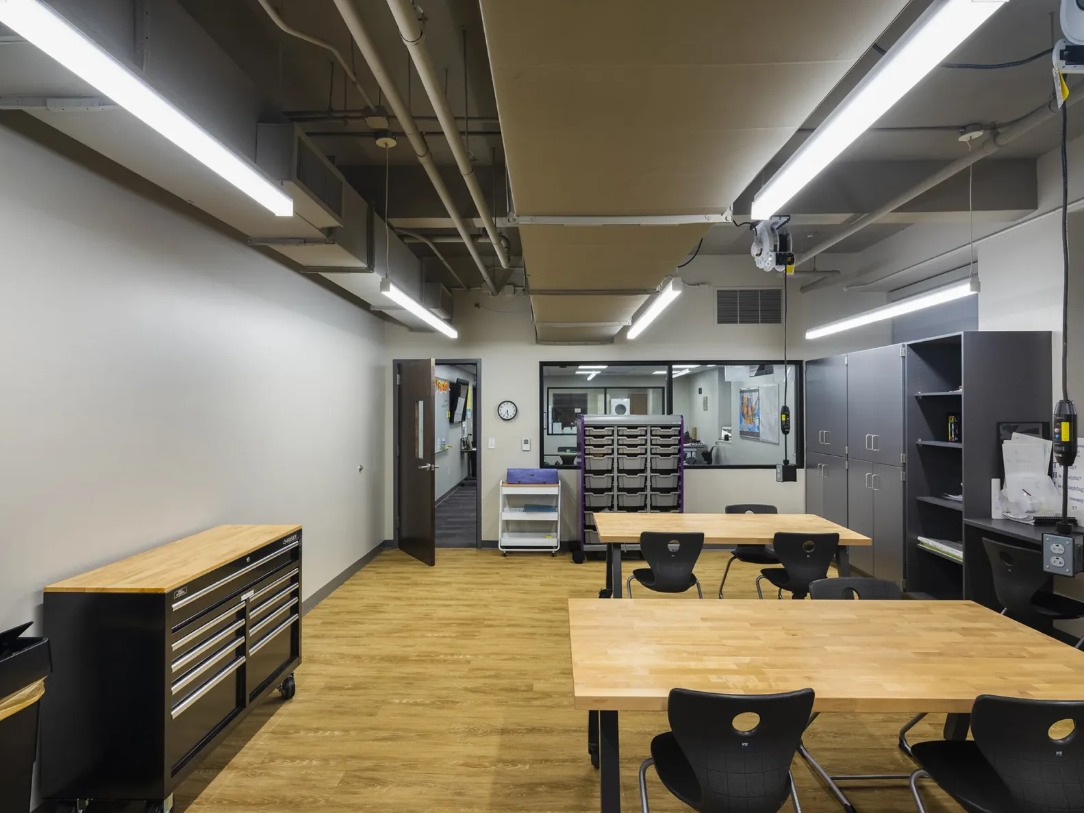 a maker space at Pittsburg Community Middle School