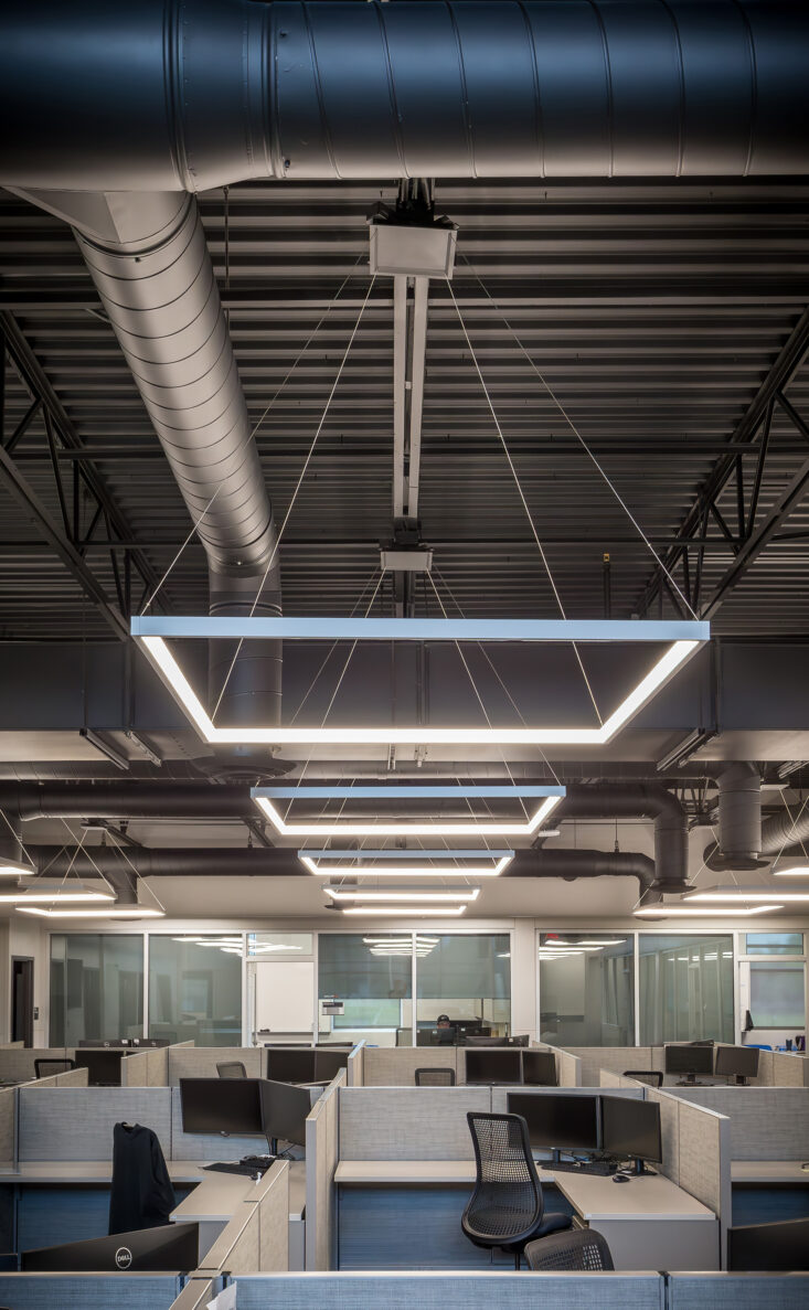 Interior of Wichita Patrol East Substation built by McCownGordon Construction,