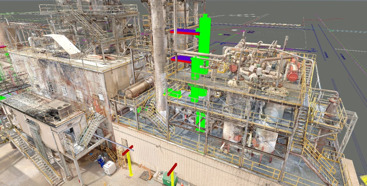A 3d model of a biofuel production plant using laser scanning technology