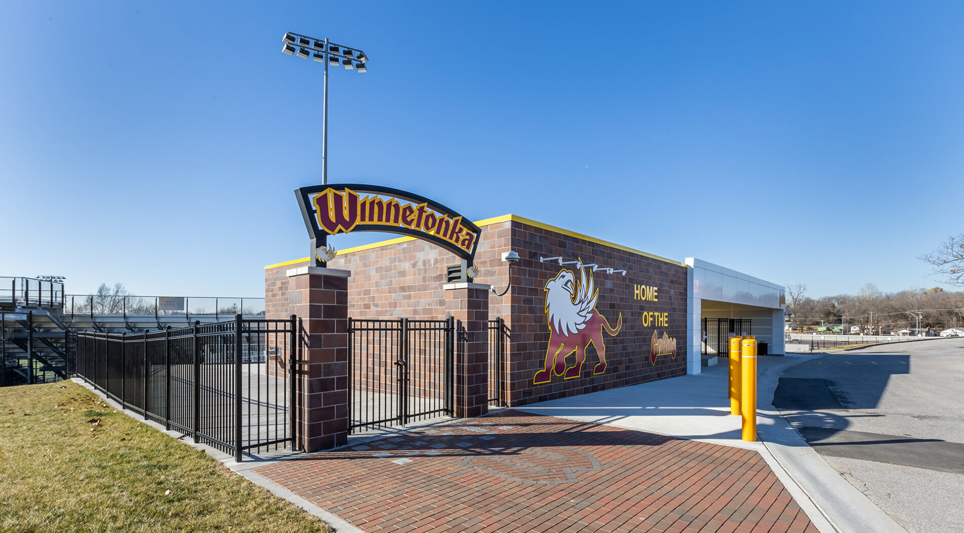 Winnetonka HS - North Kansas City School - Bond 2020 - stadium entrance