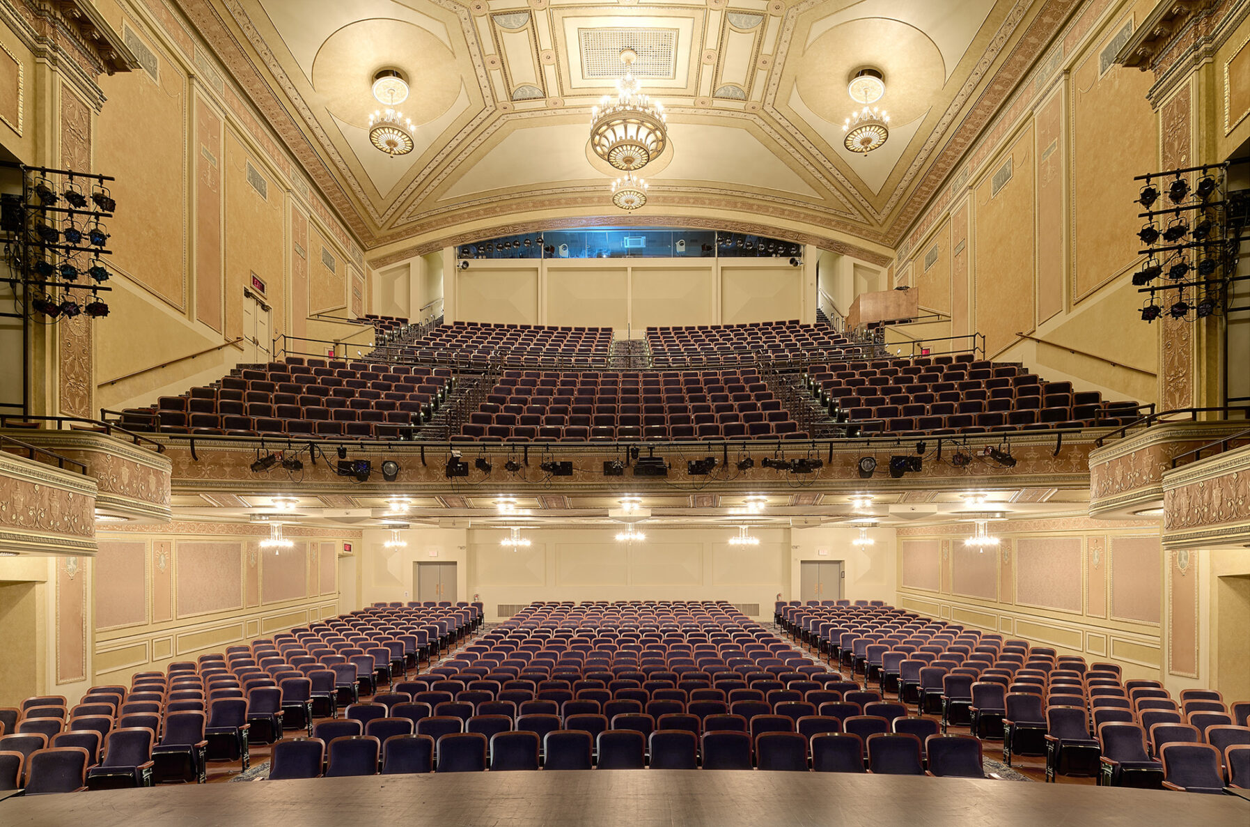 Folly Theater from the stage looking to the audience