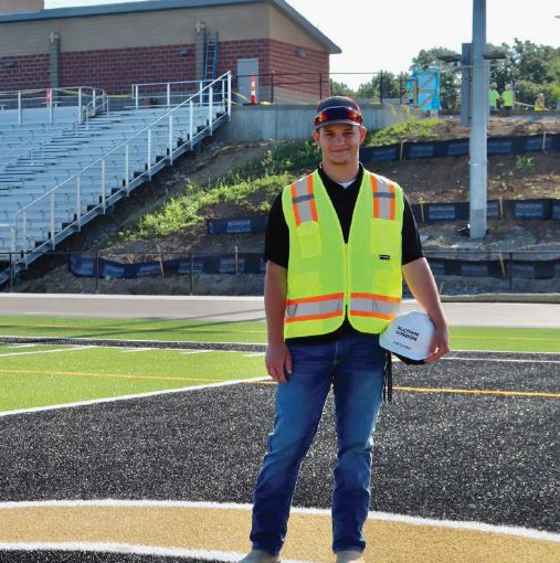 Jake Stoner High School Internship with McCownGordon on the Turner High School Construction Project