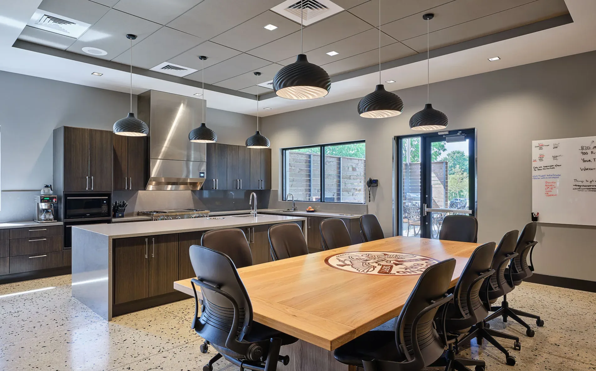 Overland Park Fire Station #41 kitchen and dining