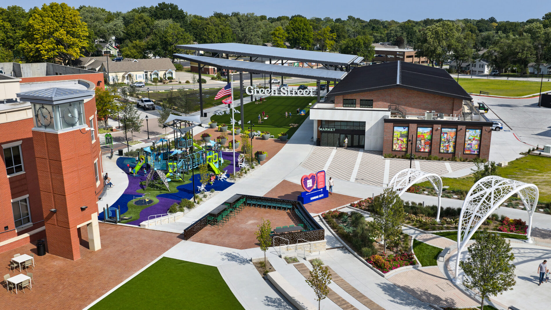 Lee's Summit Green Street Ariel