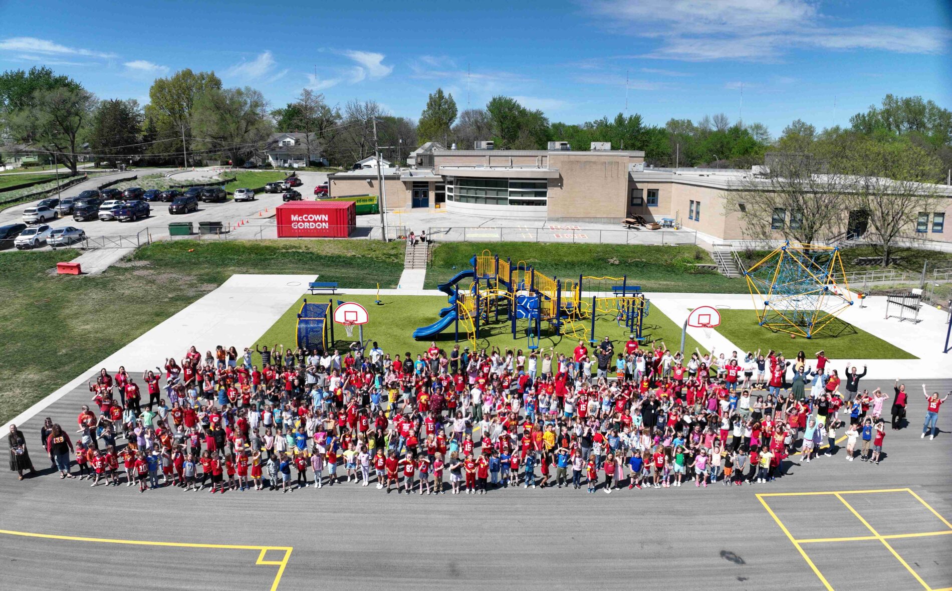 Drone flight with Students at Crestview Elementary School