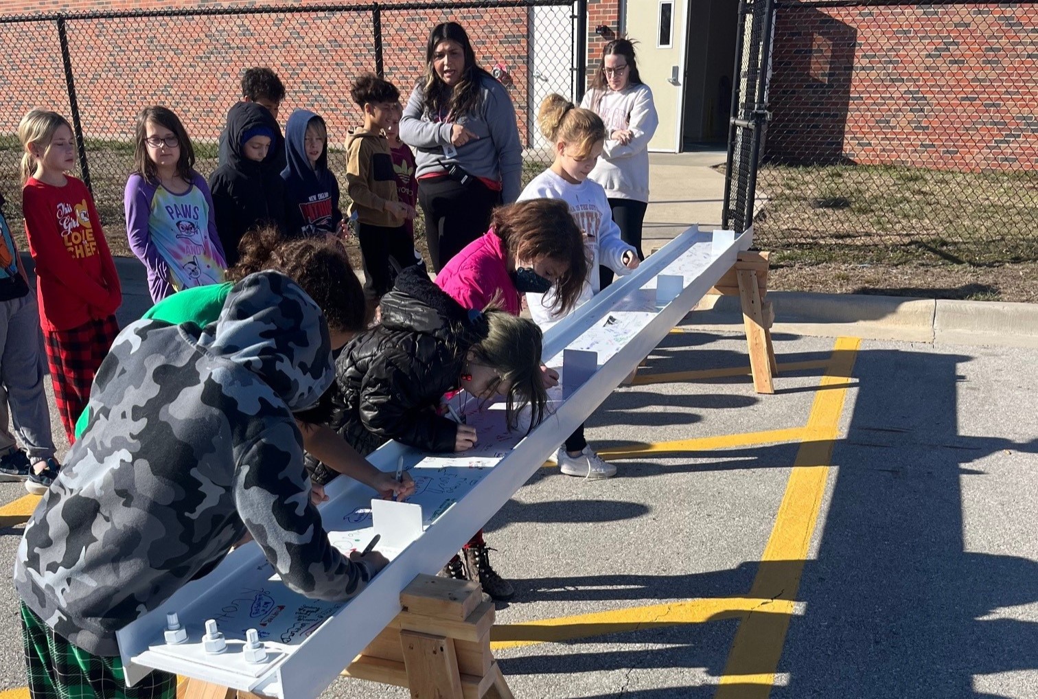 Greenway Student Beam Signing