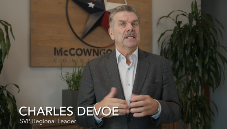 Charles DeVoe, SVP at McCownGordon Construction in Dallas